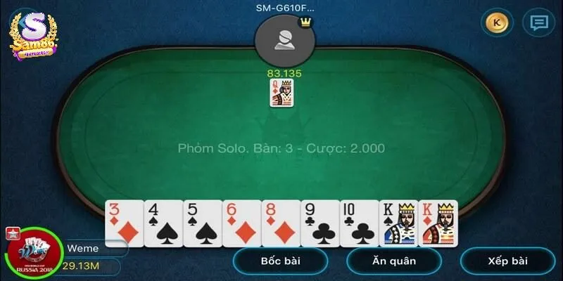 Game bài Phỏm Sam86 sở hữu nhiều ưu điểm